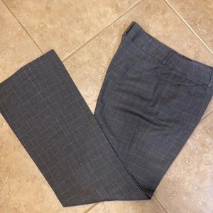 Apostrophe women’s slacks, gray with white plaid